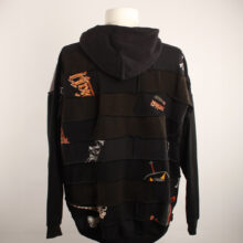 Cooler Oversize Upcycling Hoodie aus Second Hand Merchandise