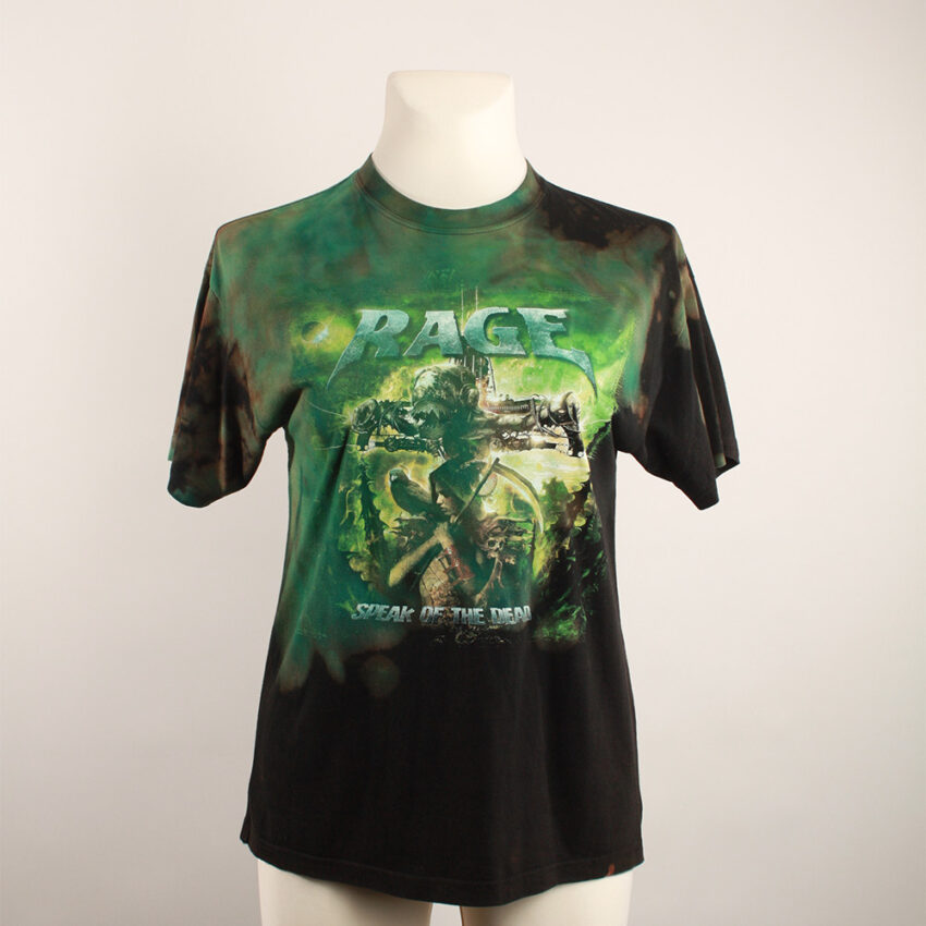 tshirt_schildkröte_rage_3 Upcycling T-Shirt aus Second Hand Merchandise mit Schildkröten Stempeldruck von Künstlerin Maren Daniels