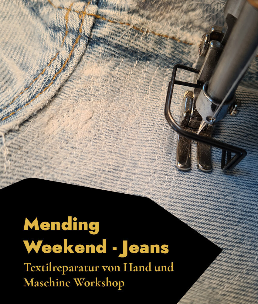 Slow Fashion Workshop für Textilreparatur von Hand/Maschine