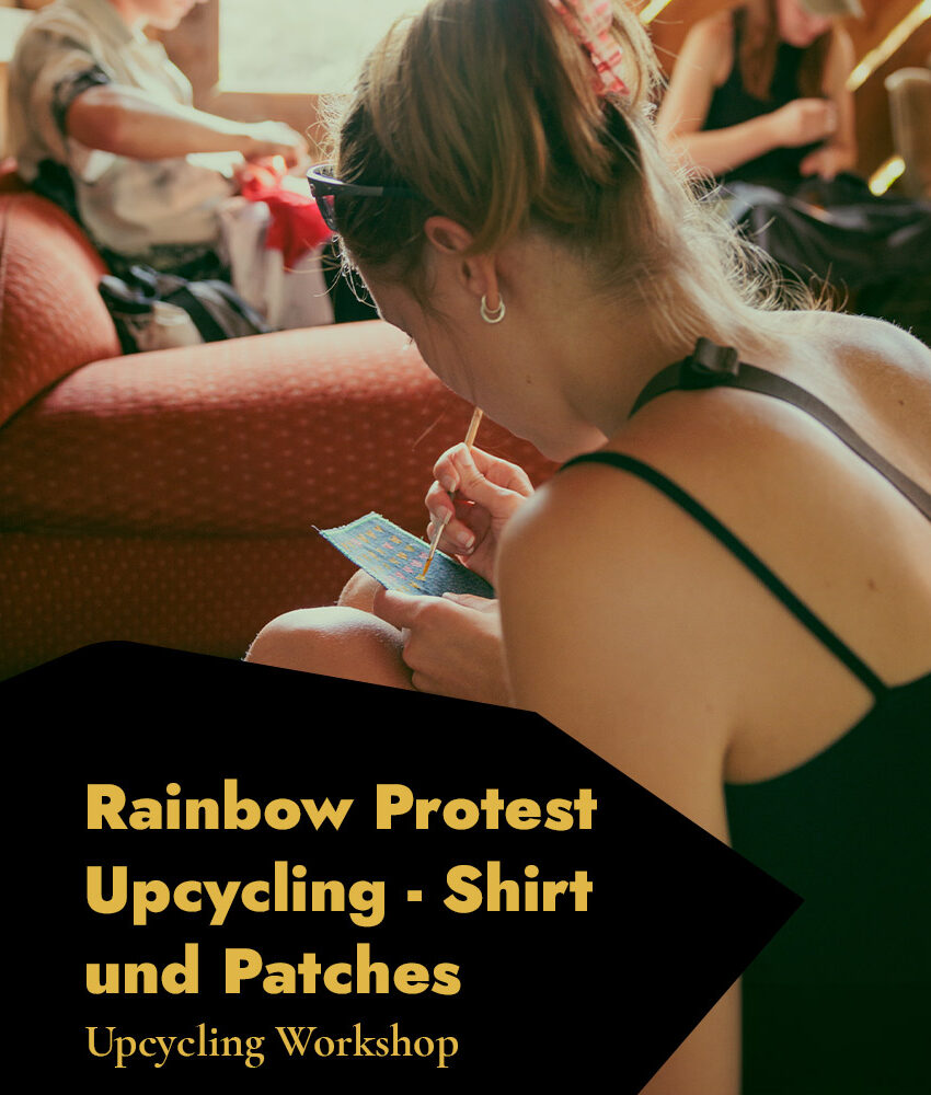Slow Fashion Workshop für Upcycling von Hand/Maschine und Einsatz von Farben
