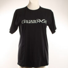 Alextravagant_T-Shirt-Chamaeleon-gelb-schwarz(M)_1 Upcycling T-Shirt aus Second Hand Merchandise mit Chamäleon Stempeldruck von Künstlerin Maren Daniels