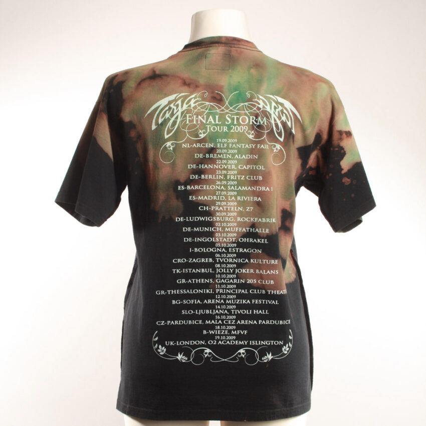 Alextravagant_T-Shirt-Schildkroete-gruen-blau-petrol-schwarz_5 Upcycling T-Shirt aus Second Hand Merchandise mit Schildkröten Stempeldruck von Künstlerin Maren Daniels