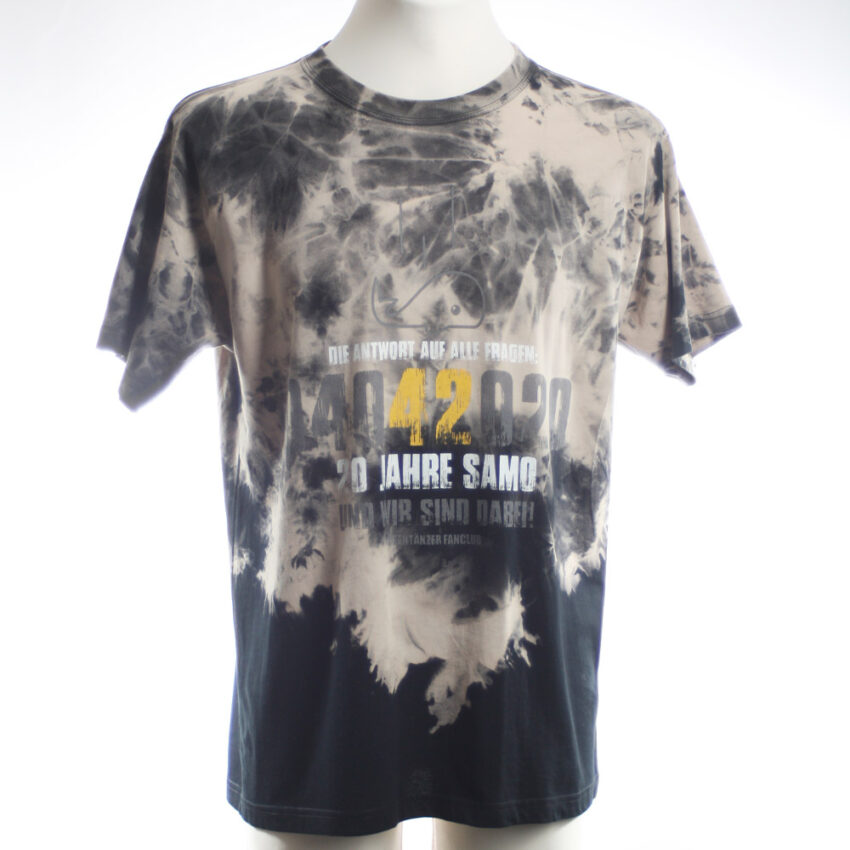 Upcycling T-Shirt aus Second Hand Merchandise mit Motiv "Metal Maus" von Künstler Simon Schirmer (Simmmon)