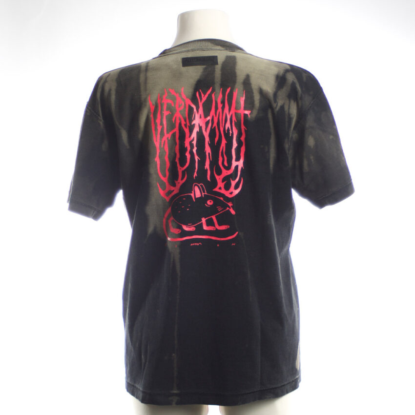 Upcycling T-Shirt aus Second Hand Merchandise mit Motiv "Metal Maus" von Künstler Simon Schirmer (Simmmon)