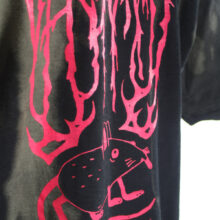 Upcycling T-Shirt aus Second Hand Merchandise mit Motiv "Metal Maus" von Künstler Simon Schirmer (Simmmon)