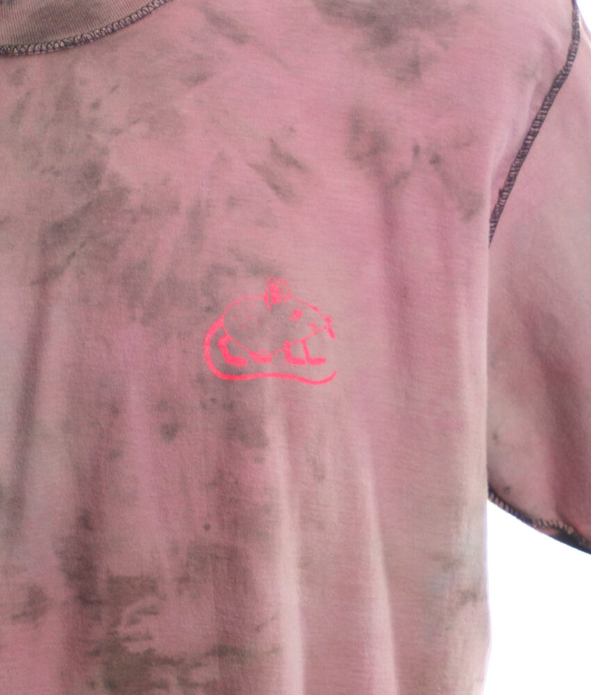 Upcycling T-Shirt aus Second Hand Merchandise mit Motiv "Metal Maus" von Künstler Simon Schirmer (Simmmon)