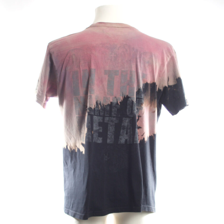 Alextravagant_T-Shirt-Metal-Maus-Simmmon_rosa-schwarz-neonpink-(XL)_2 Upcycling T-Shirt aus Second Hand Merchandise mit Motiv "Metal Maus" von Künstler Simon Schirmer (Simmmon)