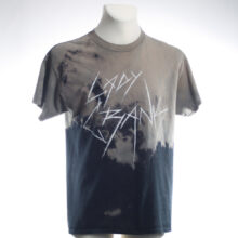 Alextravagant_T-Shirt-Metal-Maus-Simmmon_steingrau-schwarz-neonpink-(L)_1 Upcycling T-Shirt aus Second Hand Merchandise mit Motiv "Metal Maus" von Künstler Simon Schirmer (Simmmon)