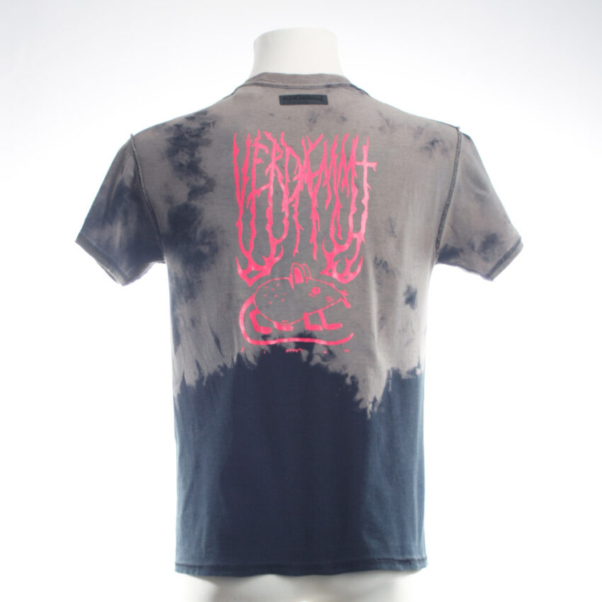 Upcycling T-Shirt aus Second Hand Merchandise mit Motiv "Metal Maus" von Künstler Simon Schirmer (Simmmon)