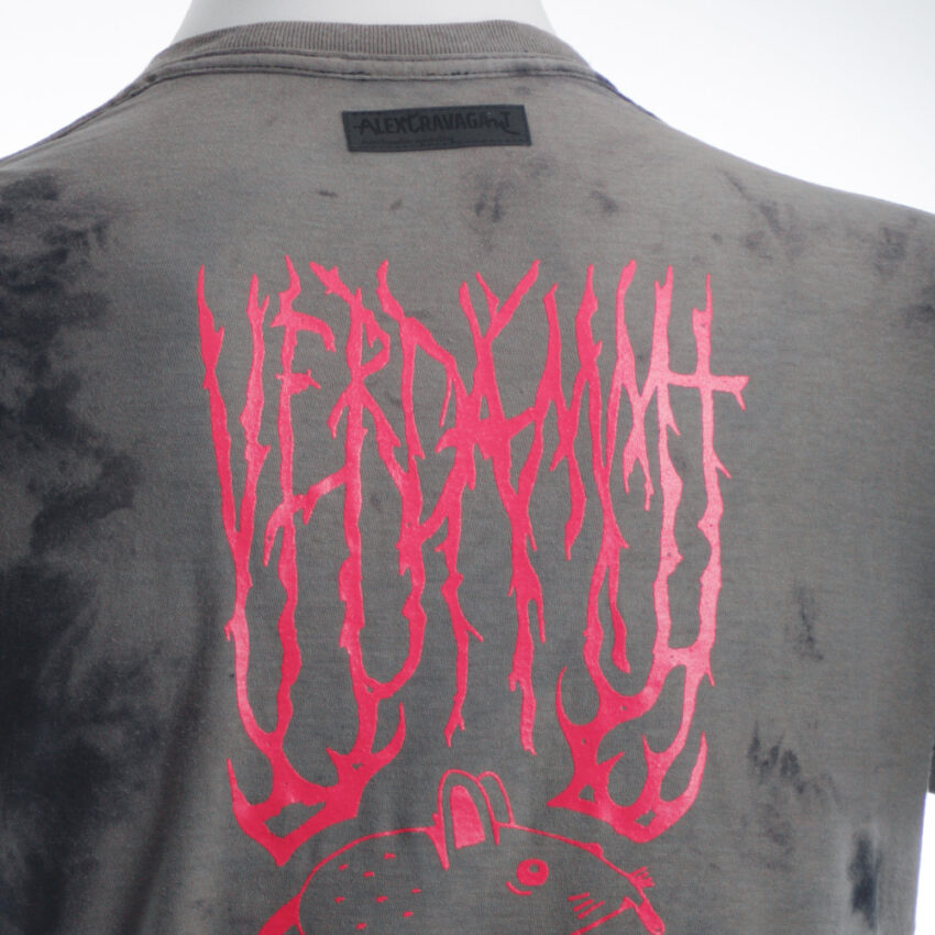 Upcycling T-Shirt aus Second Hand Merchandise mit Motiv "Metal Maus" von Künstler Simon Schirmer (Simmmon)