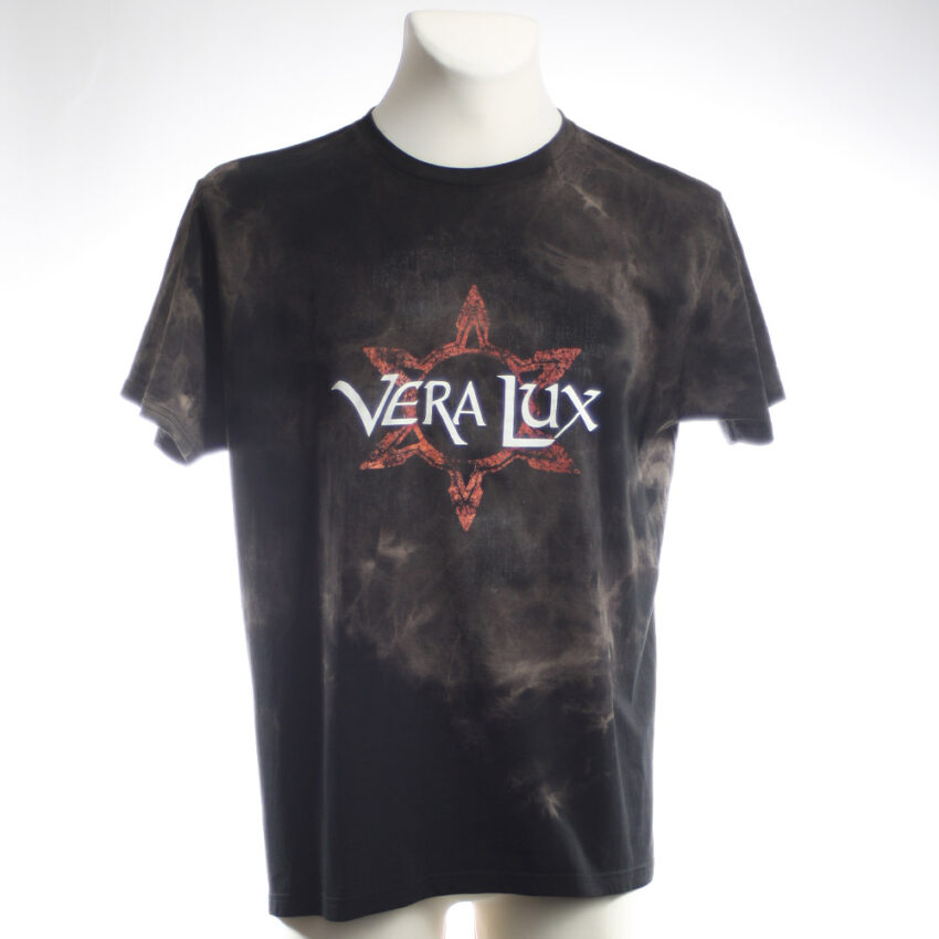 Alextravagant_T-Shirt-Metal-Maus-Simmmon_steingrau-schwarz-neonpink-(XL)_1 Upcycling T-Shirt aus Second Hand Merchandise mit Motiv "Metal Maus" von Künstler Simon Schirmer (Simmmon)