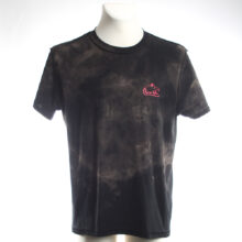 Alextravagant_T-Shirt-Metal-Maus-Simmmon_steingrau-schwarz-neonpink-(XL)_2 Upcycling T-Shirt aus Second Hand Merchandise mit Motiv "Metal Maus" von Künstler Simon Schirmer (Simmmon)