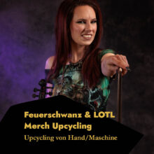 Alextravagant Feuerschwanz und LOTL Merchandise Upcycling Workshop