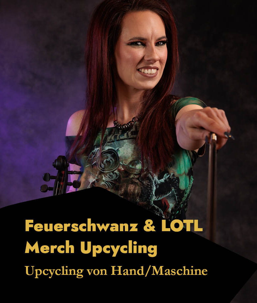 Alextravagant Feuerschwanz und LOTL Merchandise Upcycling Workshop