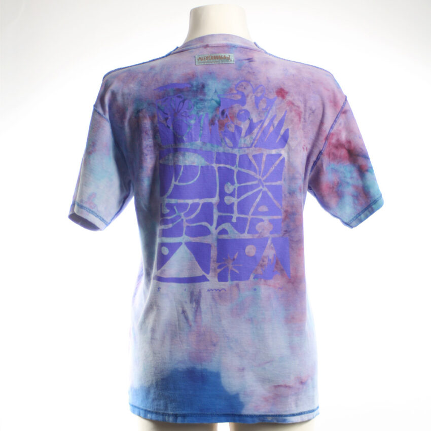 Upcycling T-Shirt aus Second Hand Merchandise mit Motiv "Nimm mich mit" von Künstler und Illustrator Simon Schirmer (Simmmon)