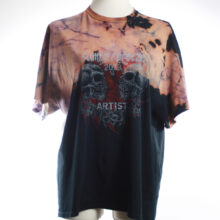 Upcycling T-Shirt aus Second Hand Merchandise mit Motiv "Weiß ich nich" von Künstler und Illustrator Simon Schirmer (Simmmon)