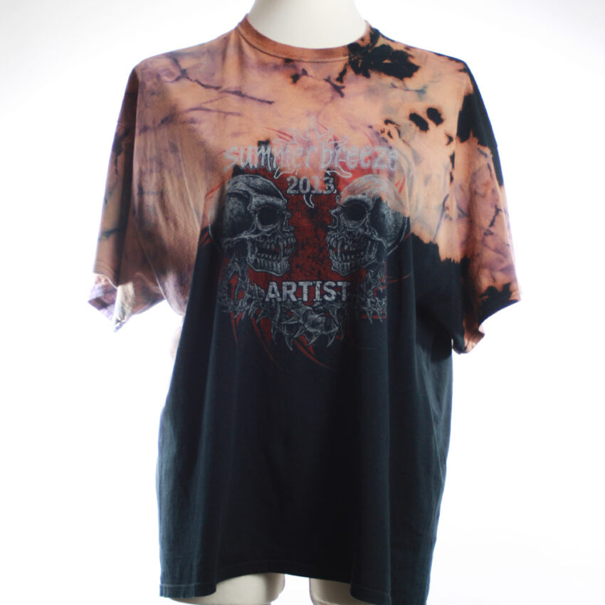 Upcycling T-Shirt aus Second Hand Merchandise mit Motiv "Weiß ich nich" von Künstler und Illustrator Simon Schirmer (Simmmon)