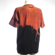 Alextravagant_T-Shirt-Weiss-ich-nich_orange-terra-kupfer-schwarz-(L)_4 Upcycling T-Shirt aus Second Hand Merchandise mit Motiv "Weiß ich nich" von Künstler und Illustrator Simon Schirmer (Simmmon)