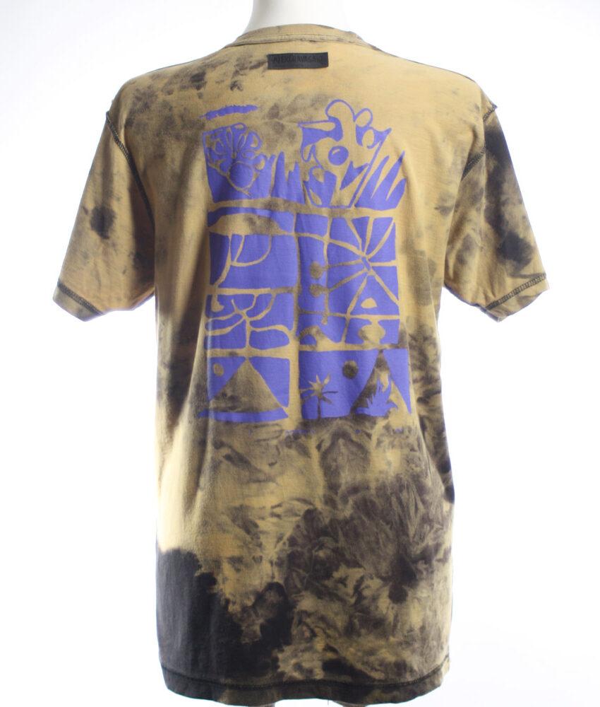 Upcycling T-Shirt aus Second Hand Merchandise mit Motiv "Nimm mich mit" von Künstler und Illustrator Simon Schirmer