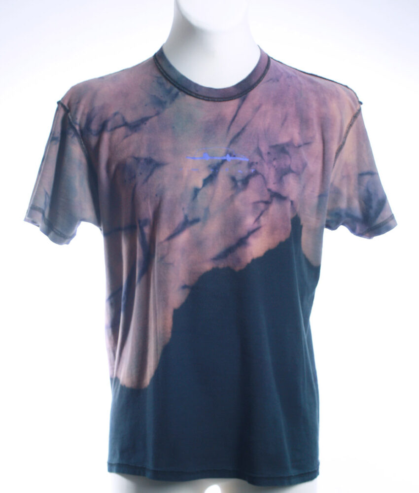 Upcycling T-Shirt aus Second Hand Merchandise mit Motiv "Nimm mich mit" von Künstler und Illustrator Simon Schirmer