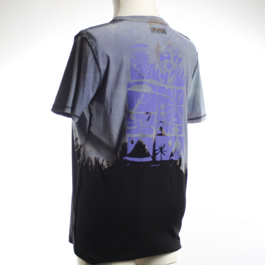Upcycling T-Shirt aus Second Hand Merchandise mit Motiv "Nimm mich mit" von Künstler und Illustrator Simon Schirmer (Simmmon)