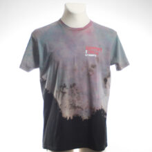 Upcycling T-Shirt aus Second Hand Merchandise mit Motiv "Nimm mich mit" von Künstler und Illustrator Simon Schirmer