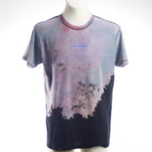 Upcycling T-Shirt aus Second Hand Merchandise mit Motiv "Nimm mich mit" von Künstler und Illustrator Simon Schirmer