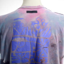 Upcycling T-Shirt aus Second Hand Merchandise mit Motiv "Nimm mich mit" von Künstler und Illustrator Simon Schirmer