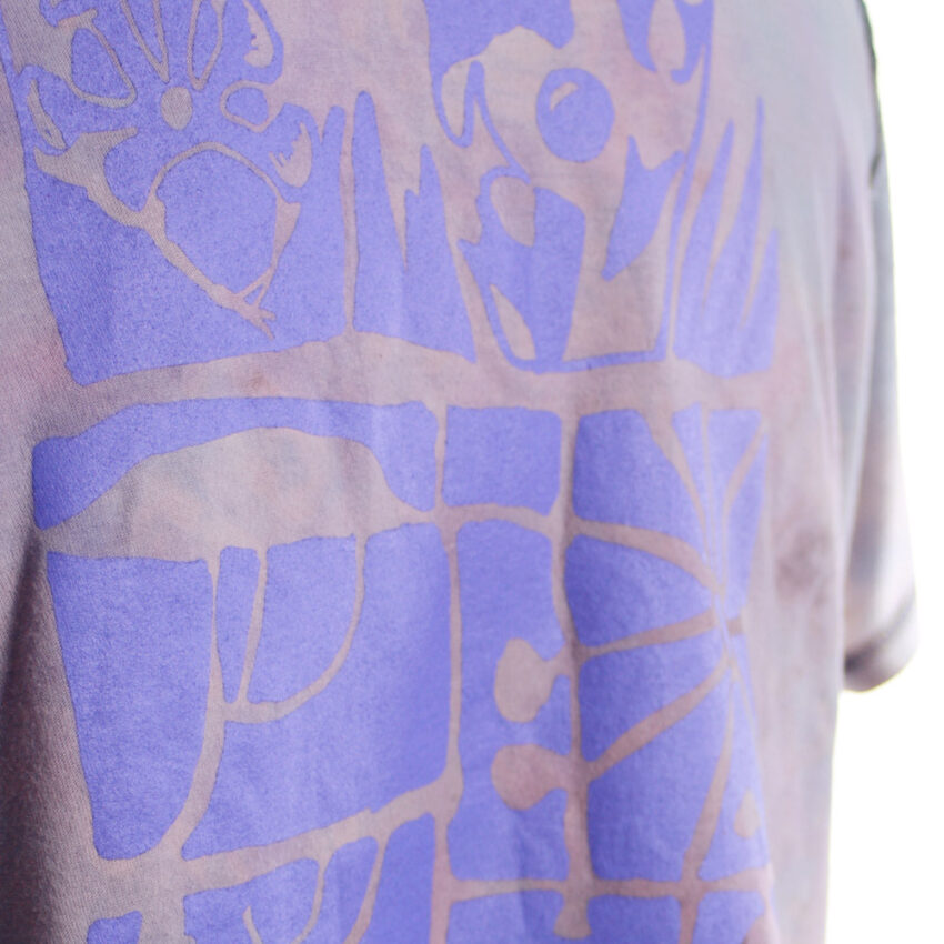 Upcycling T-Shirt aus Second Hand Merchandise mit Motiv "Nimm mich mit" von Künstler und Illustrator Simon Schirmer