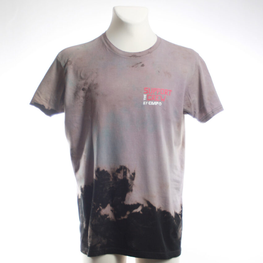 Upcycling T-Shirt aus Second Hand Merchandise mit Motiv "Nimm mich mit" von Künstler und Illustrator Simon Schirmer