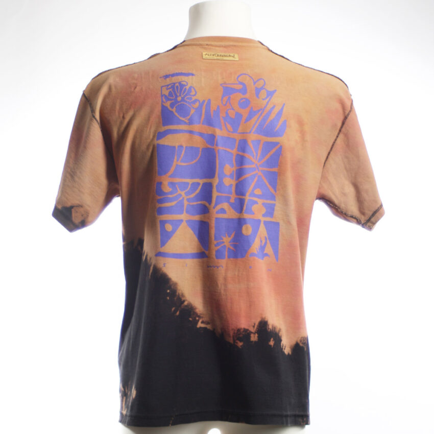 Upcycling T-Shirt aus Second Hand Merchandise mit Motiv "Nimm mich mit" von Künstler und Illustrator Simon Schirmer