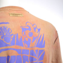 Upcycling T-Shirt aus Second Hand Merchandise mit Motiv "Nimm mich mit" von Künstler und Illustrator Simon Schirmer