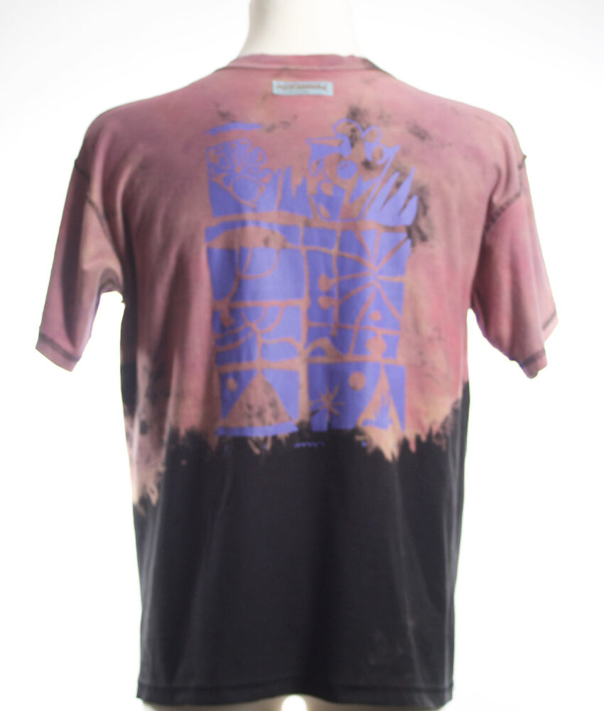 Upcycling T-Shirt aus Second Hand Merchandise mit Motiv "Nimm mich mit" von Künstler und Illustrator Simon Schirmer