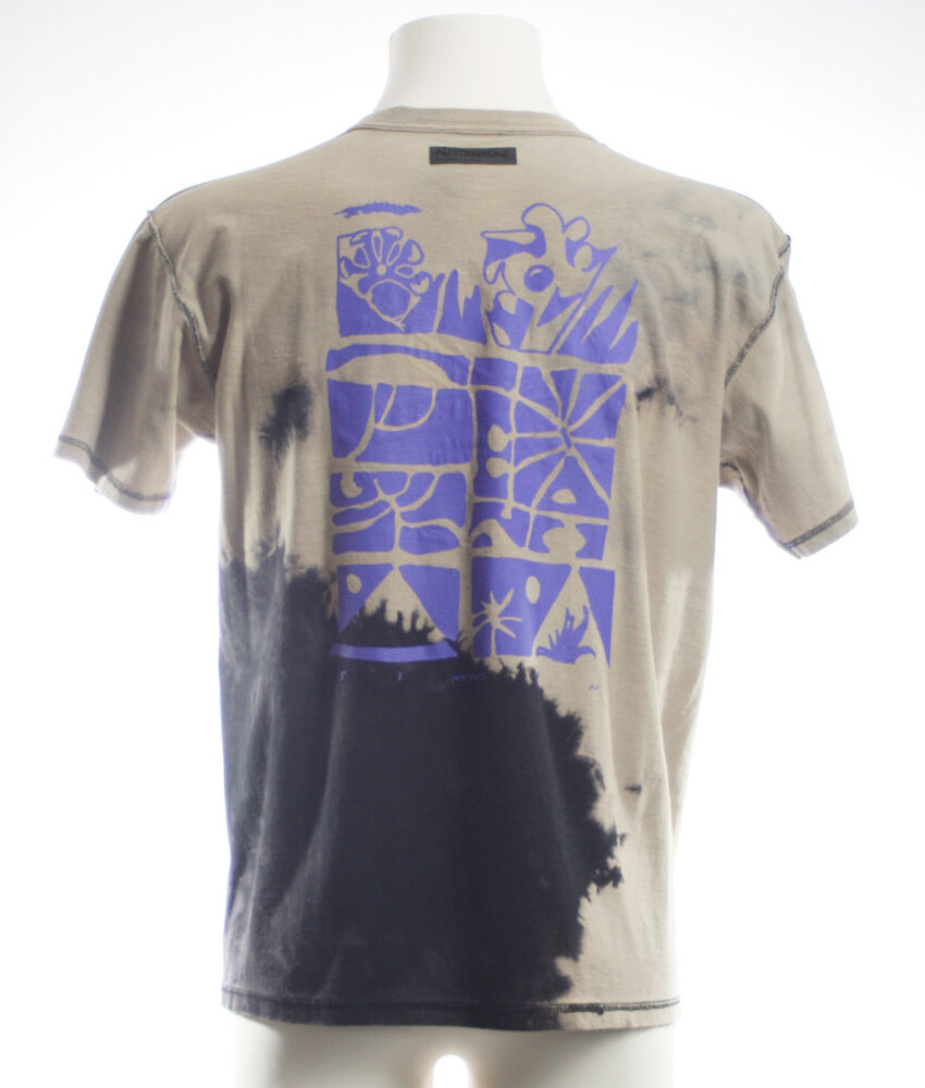 Upcycling T-Shirt aus Second Hand Merchandise mit Motiv "Nimm mich mit" von Künstler und Illustrator Simon Schirmer (Simmmon)