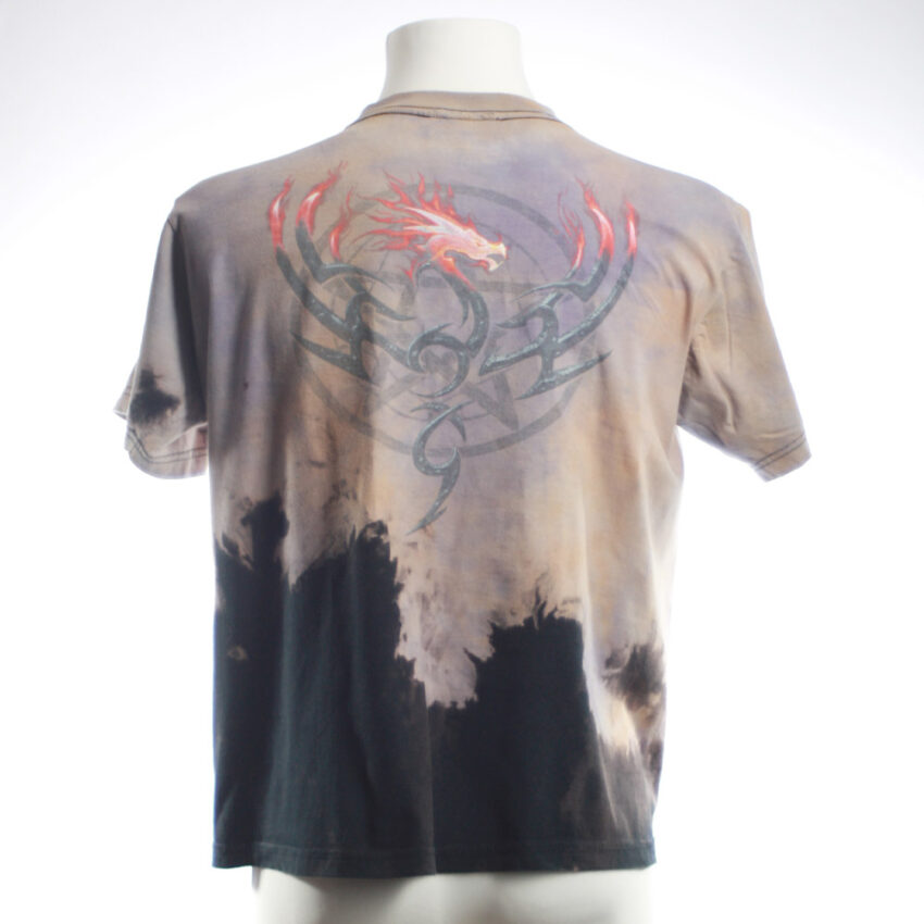 Upcycling T-Shirt aus Second Hand Merchandise mit Motiv "Nimm mich mit" von Künstler und Illustrator Simon Schirmer