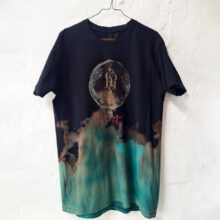 Alextravagant_T-Shirt-FEMINISMUSS_gruen_petrol_schwarz-(L)_2 Upcycling T-Shirt aus Second Hand Merchandise mit Motiv "FEMINIS MUSS!" von Grafikerin Charleen Dröse (Rocketpennie)